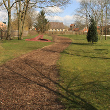 Kleiner Reitweg zum Aufwärmen und Abkühlen (Wassertreten)